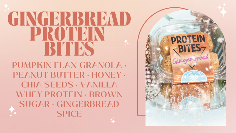 gingerbread protein bites photo